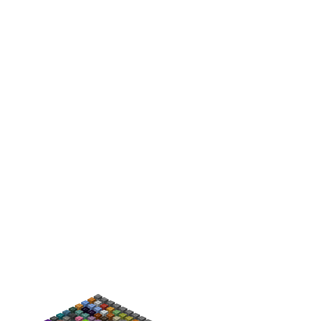 Block Showcase - Texture Test Grid, isometric render