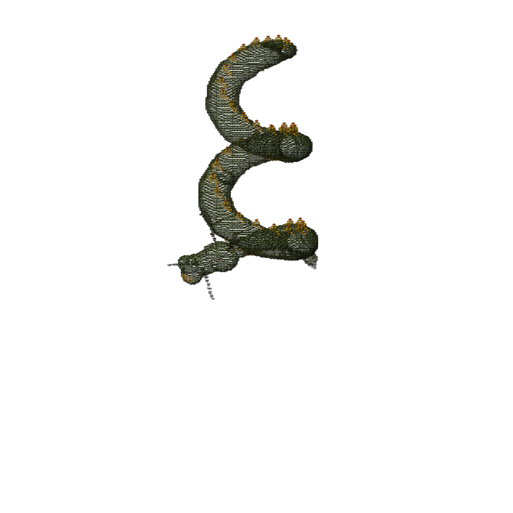 Shenron - Dragon Ball Z, isometric render