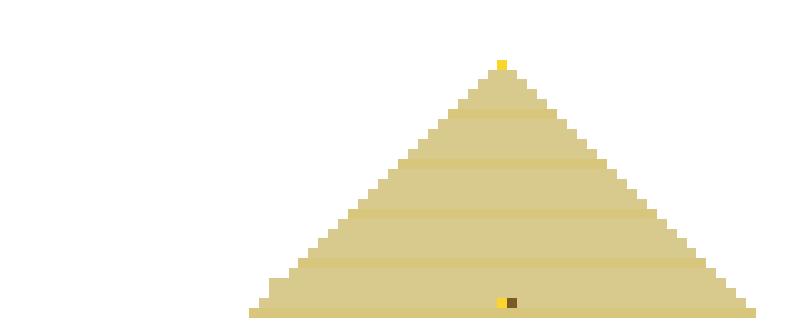 Desert Pyramid with Sphinx (Group B) front view
