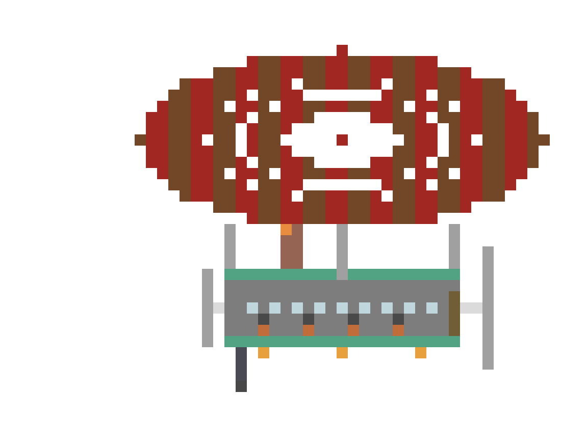 Steampunk Airship (Group B) front view