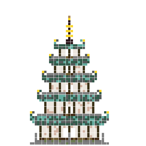 Five-Tier Pagoda front view