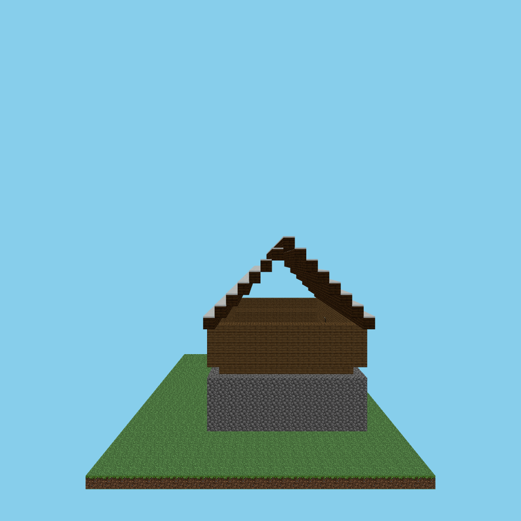 [autoeval bare] alpine chalet side view