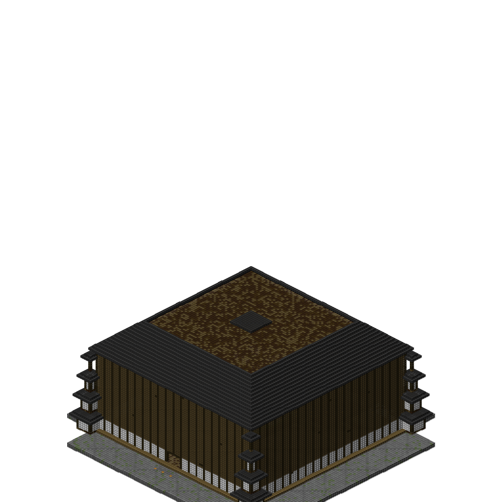 Infinity Castle (Demon Slayer), isometric render
