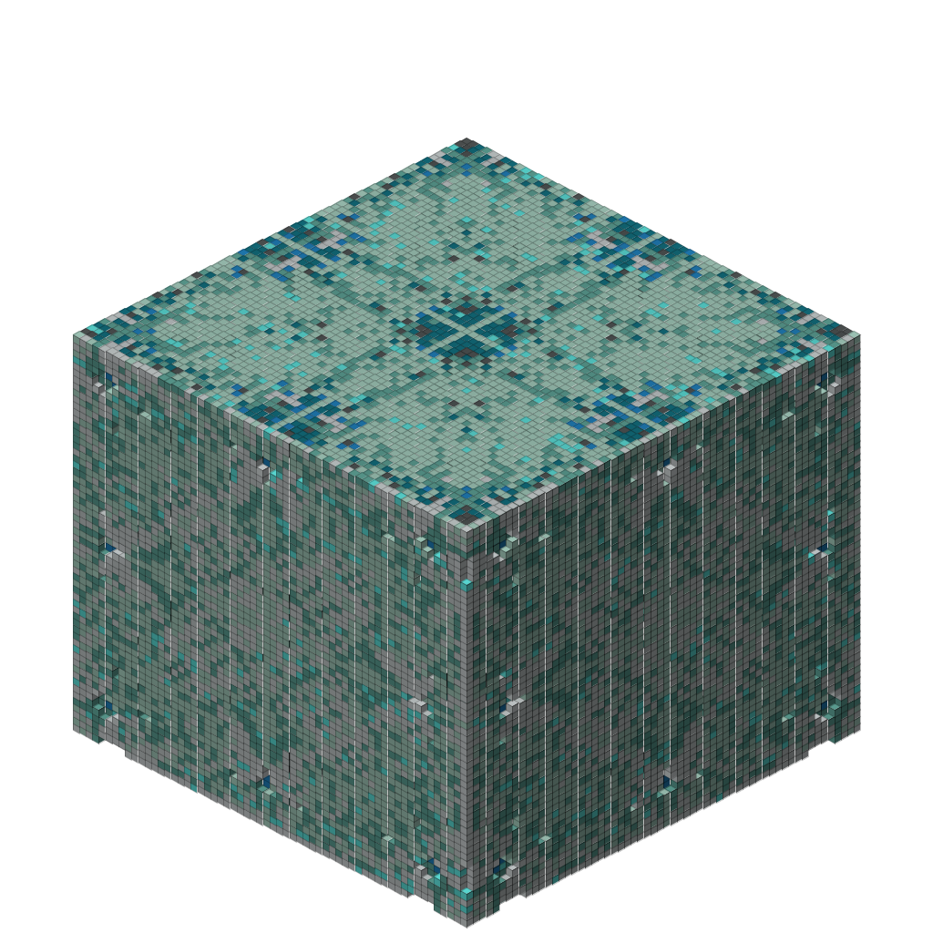 The Mandelbox, isometric render