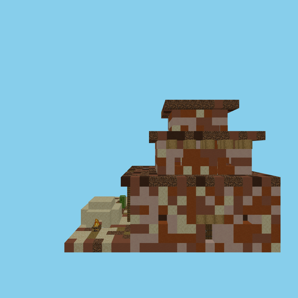 Adobe Pueblo (guided) front view