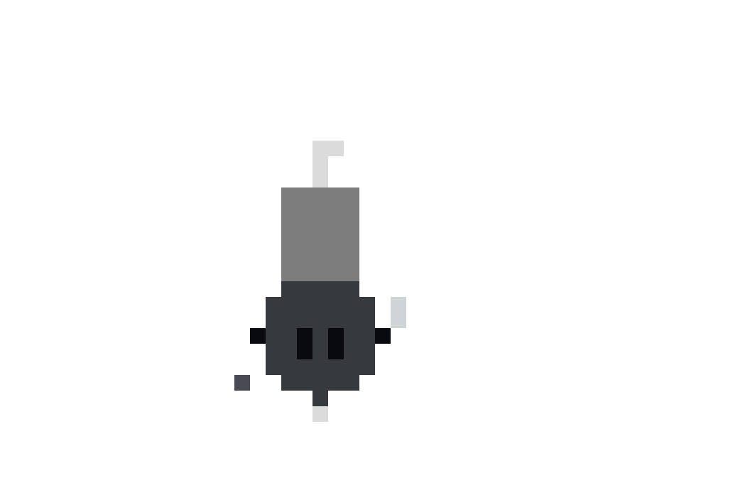 Submarine Underwater front view
