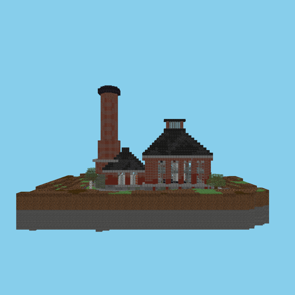 Victorian Waterworks Pumping Station (indexed) front view