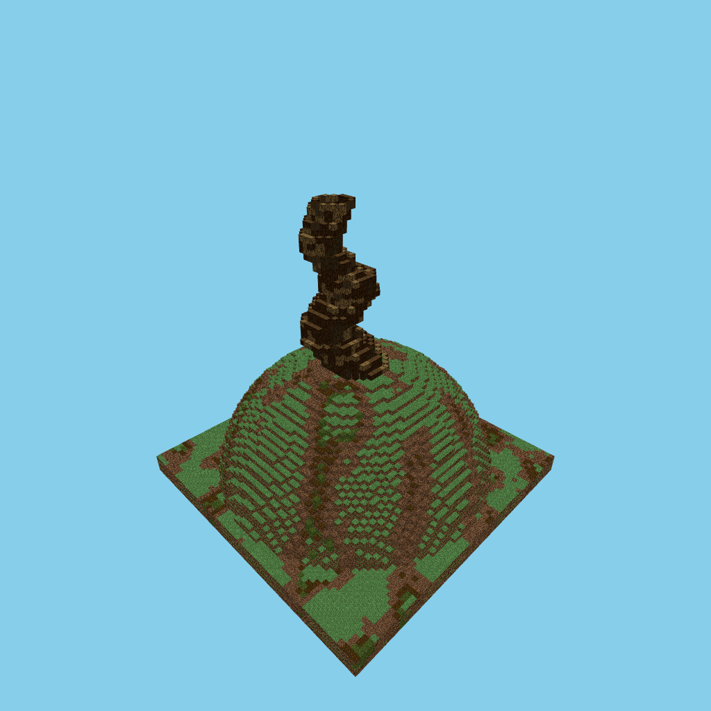 Ancient Thousand-Year Tree, isometric render