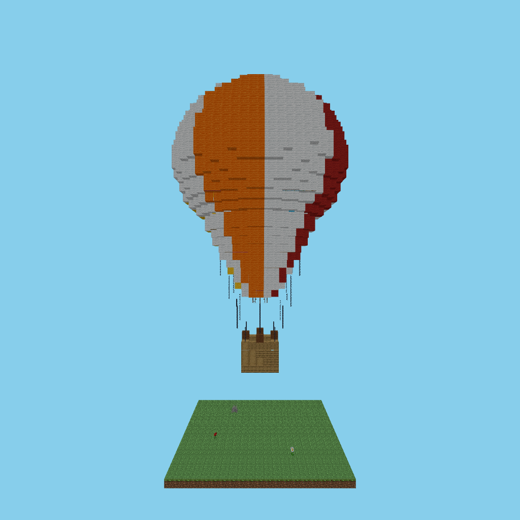 Hot Air Balloon GUIDED front view