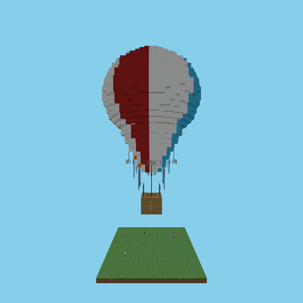 Hot Air Balloon GUIDED side view