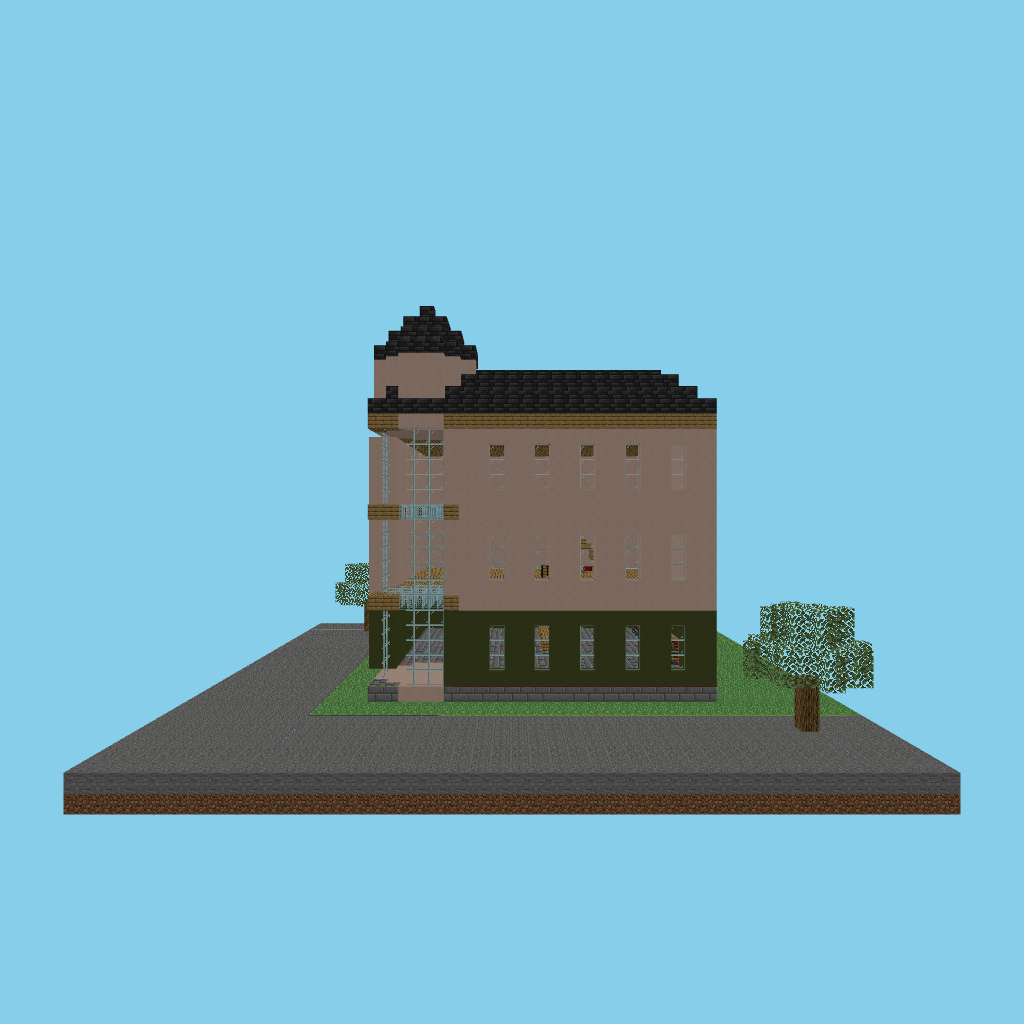 Art Nouveau Corner Apothecary (bare) side view