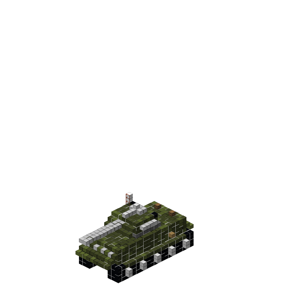 War Tank, isometric render