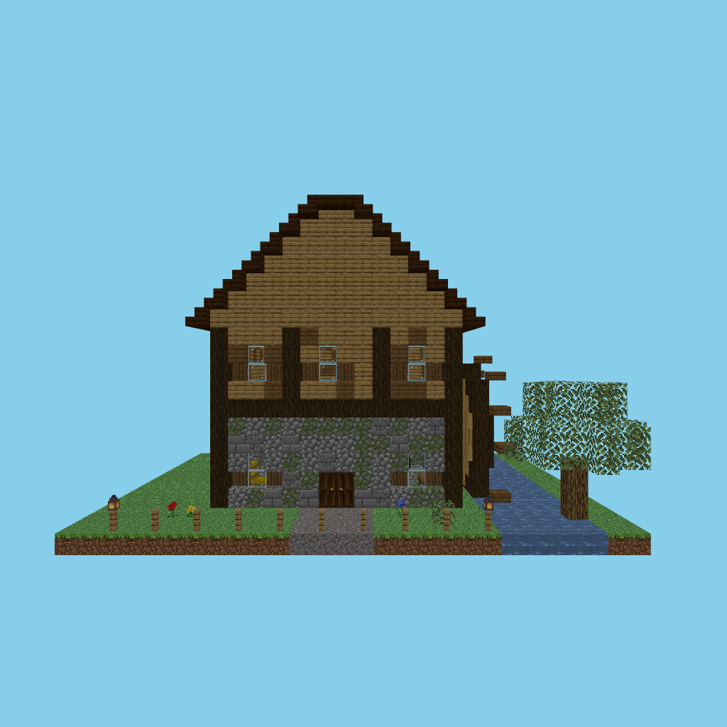 Watermill House (guided) front view