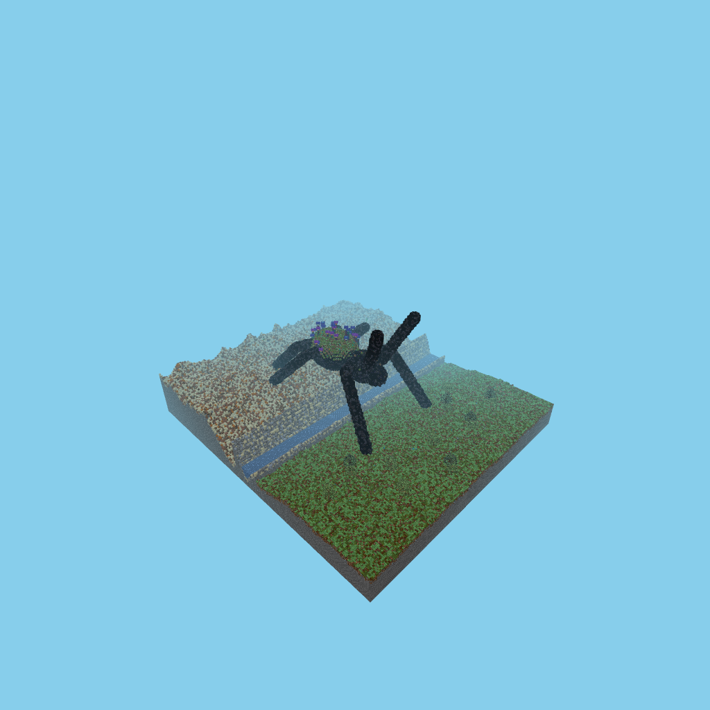 Araña Colosal del Valle, isometric render