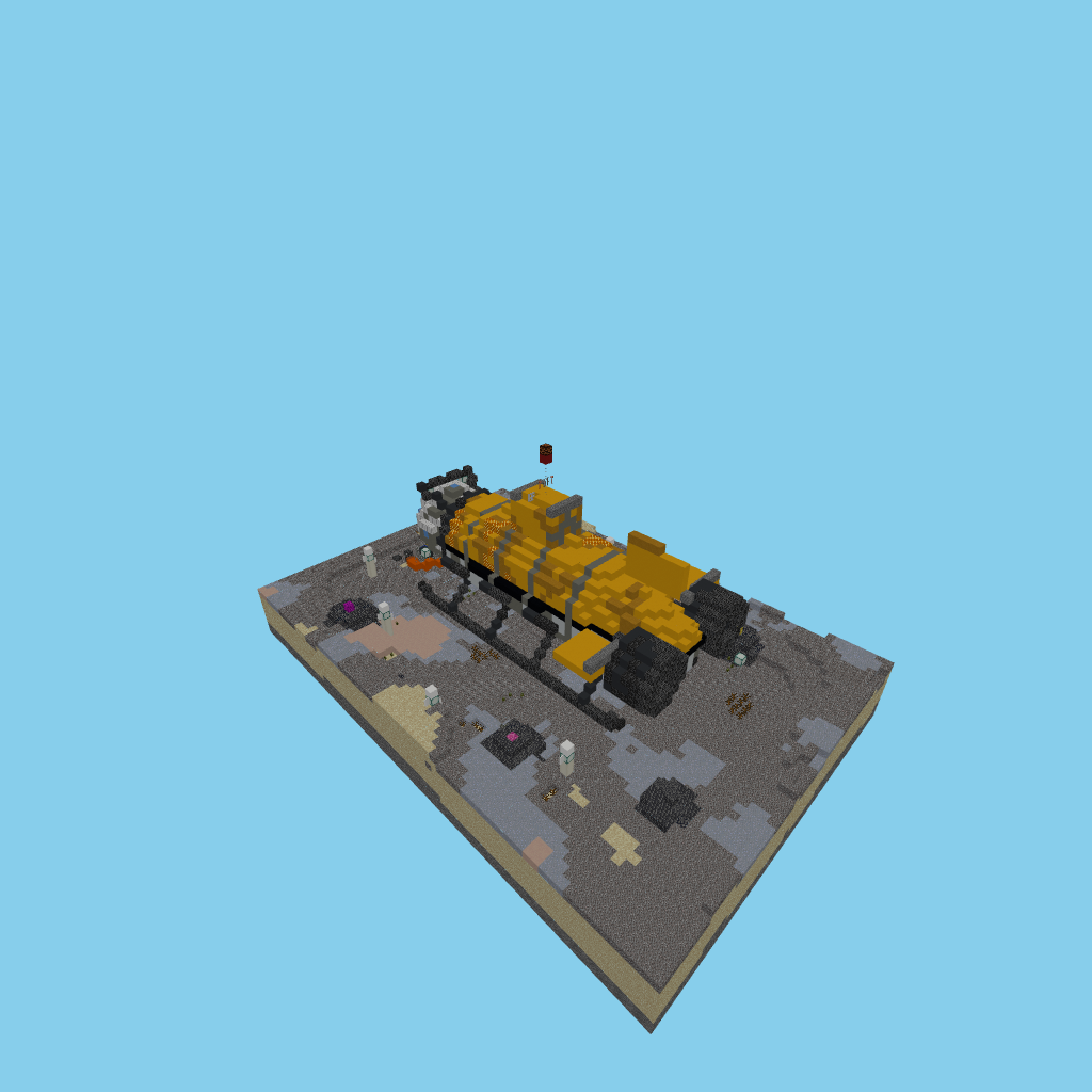 DSV Deep-Sea Submersible on the Abyssal Shelf (guided) isometric view