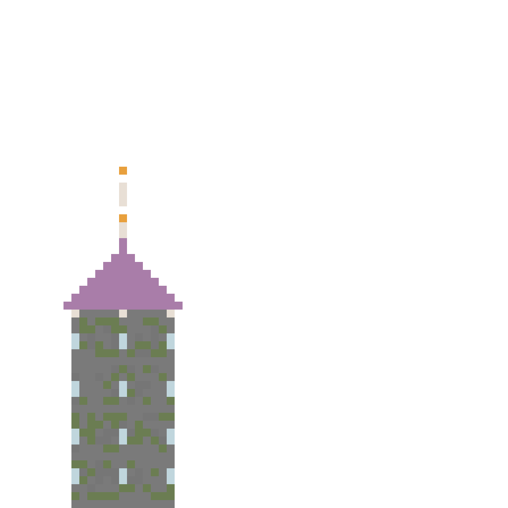 Wizard Tower with Enchanting Room (Phase 1) (Group A) front view
