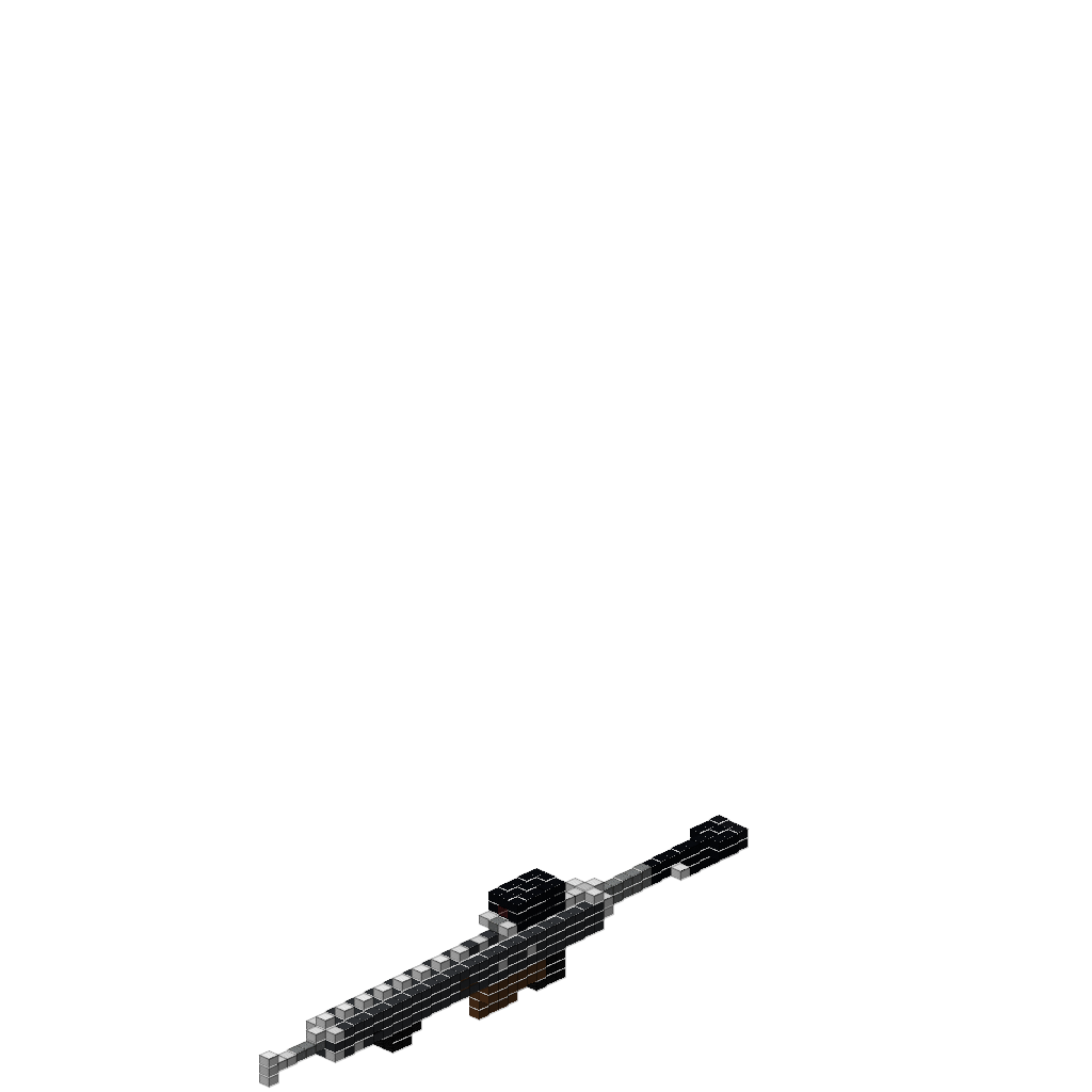 MK18 CQBR Tactical Rifle, isometric render