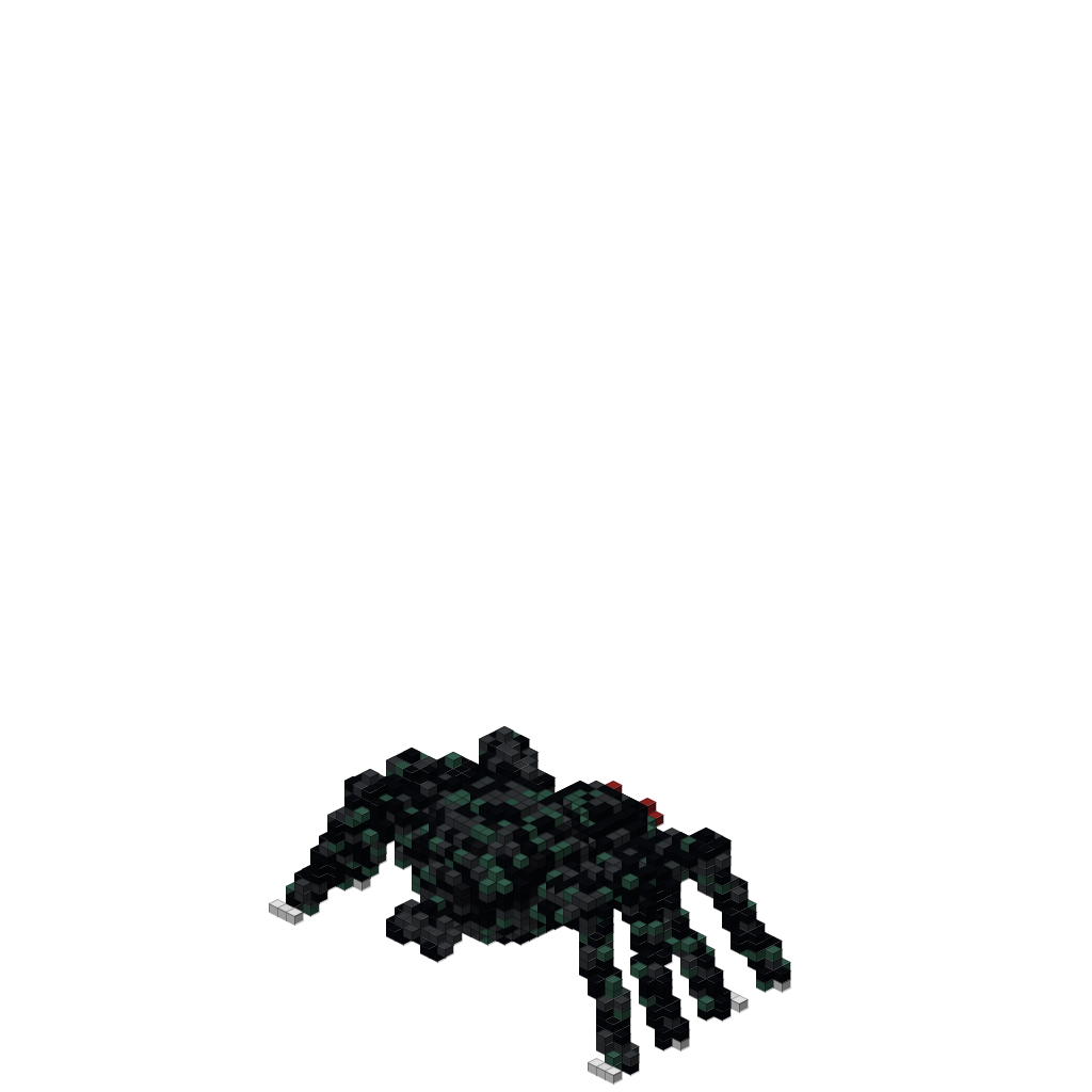 Giant Spider Statue (Phase 1), isometric render