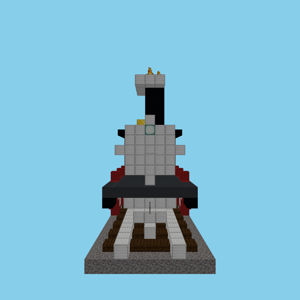 Steam Locomotive (guided) side view