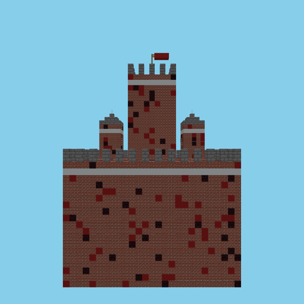 Castillo de Mario Bros front view