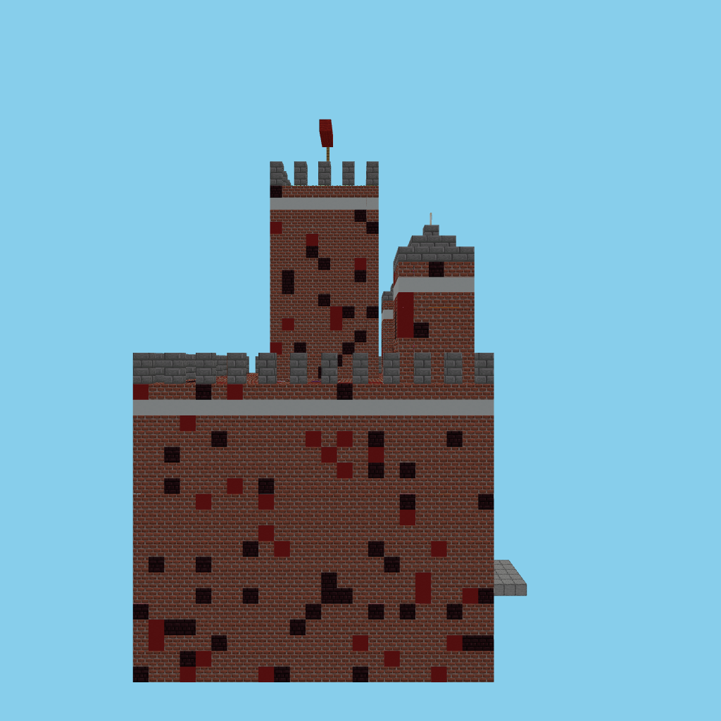 Castillo de Mario Bros side view