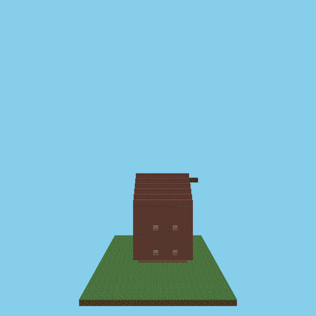 Dutch Canal House (bare) side view