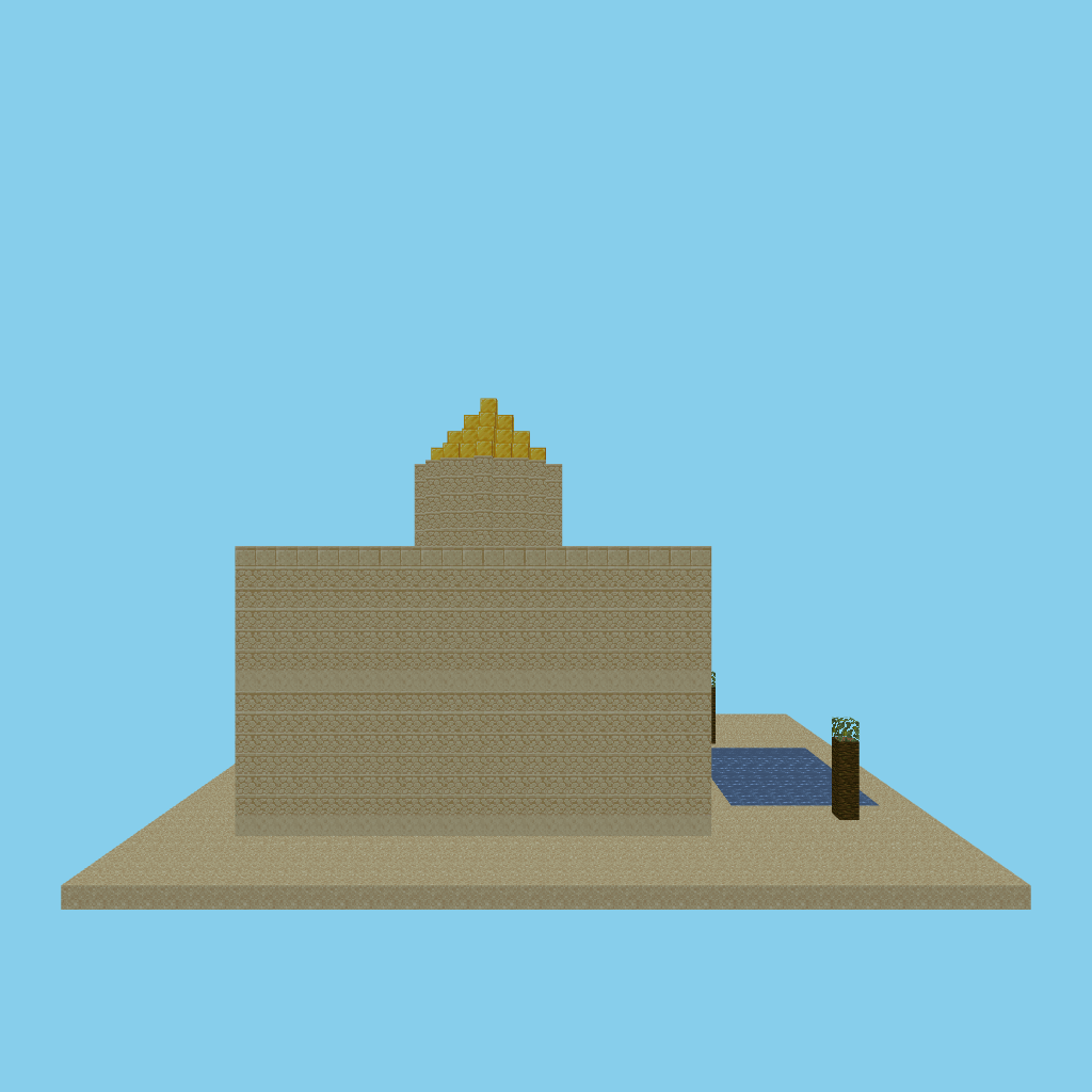Desert oasis trading post (bare) front view