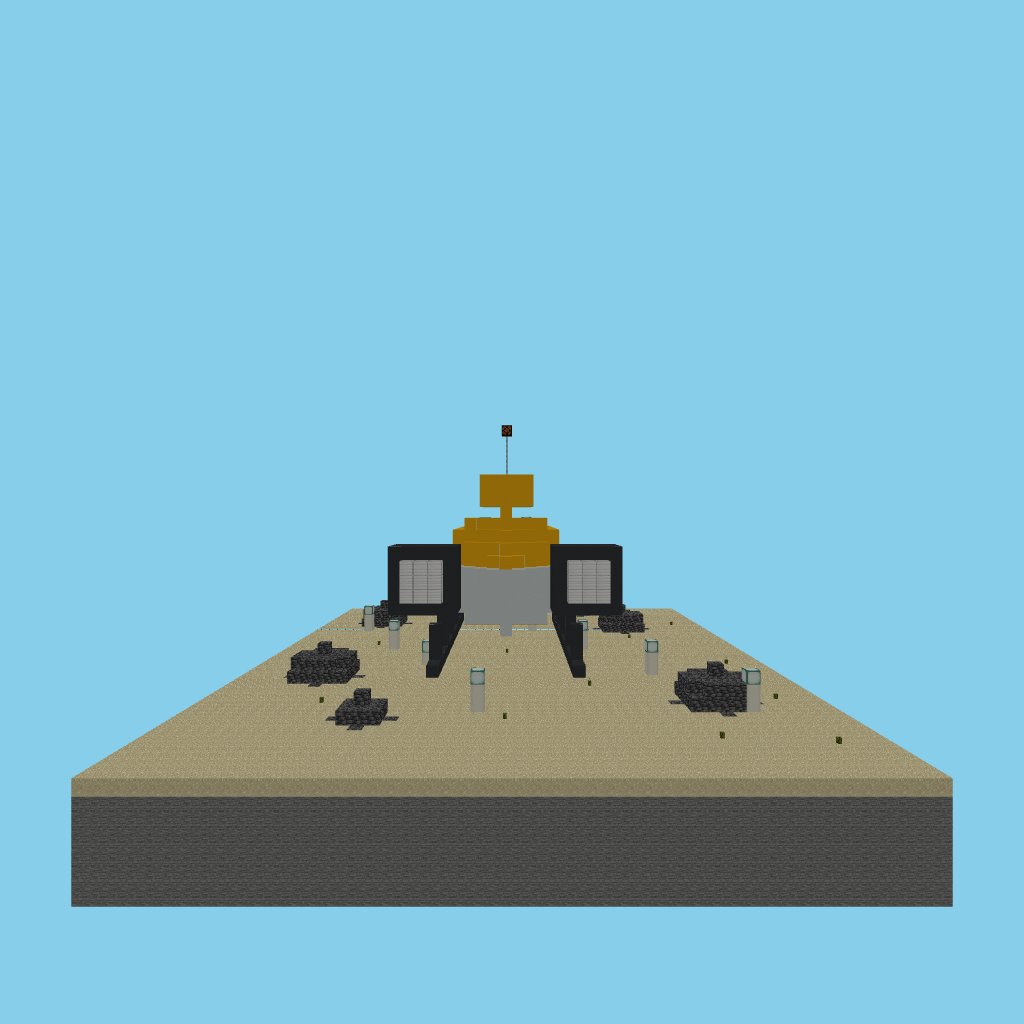 DSV Deep-Sea Submersible on the Abyssal Shelf (bare) front view