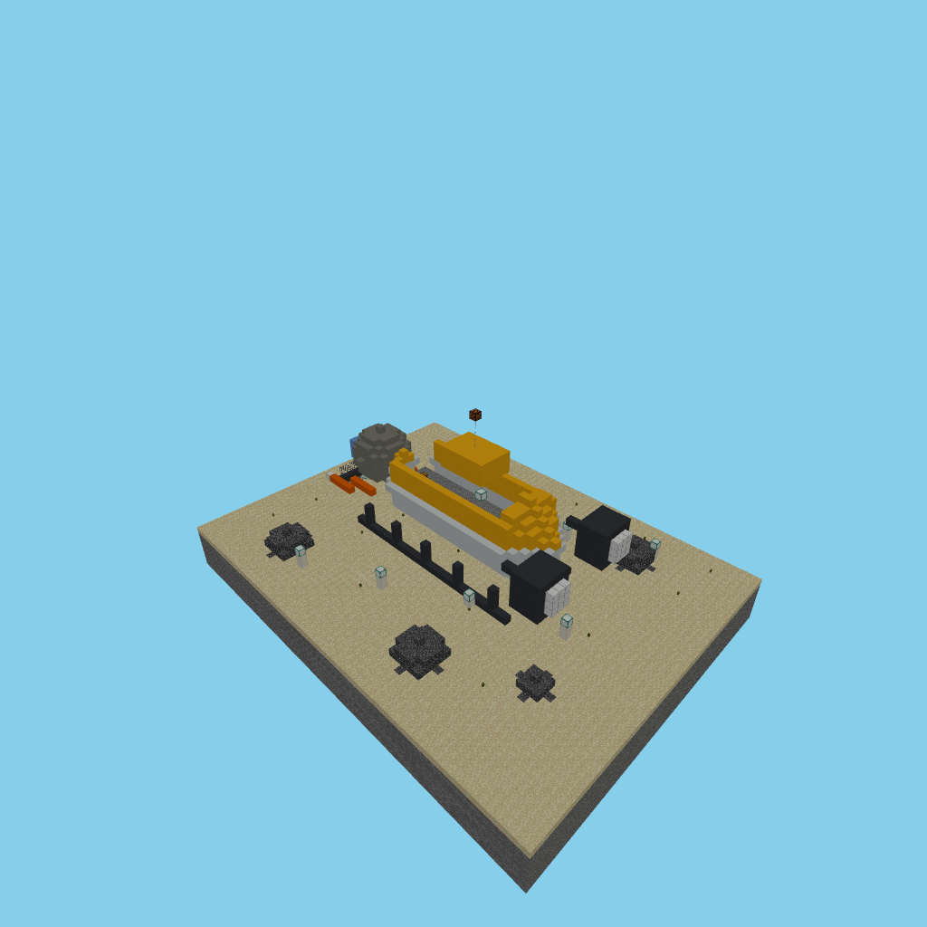 DSV Deep-Sea Submersible on the Abyssal Shelf (bare) isometric view