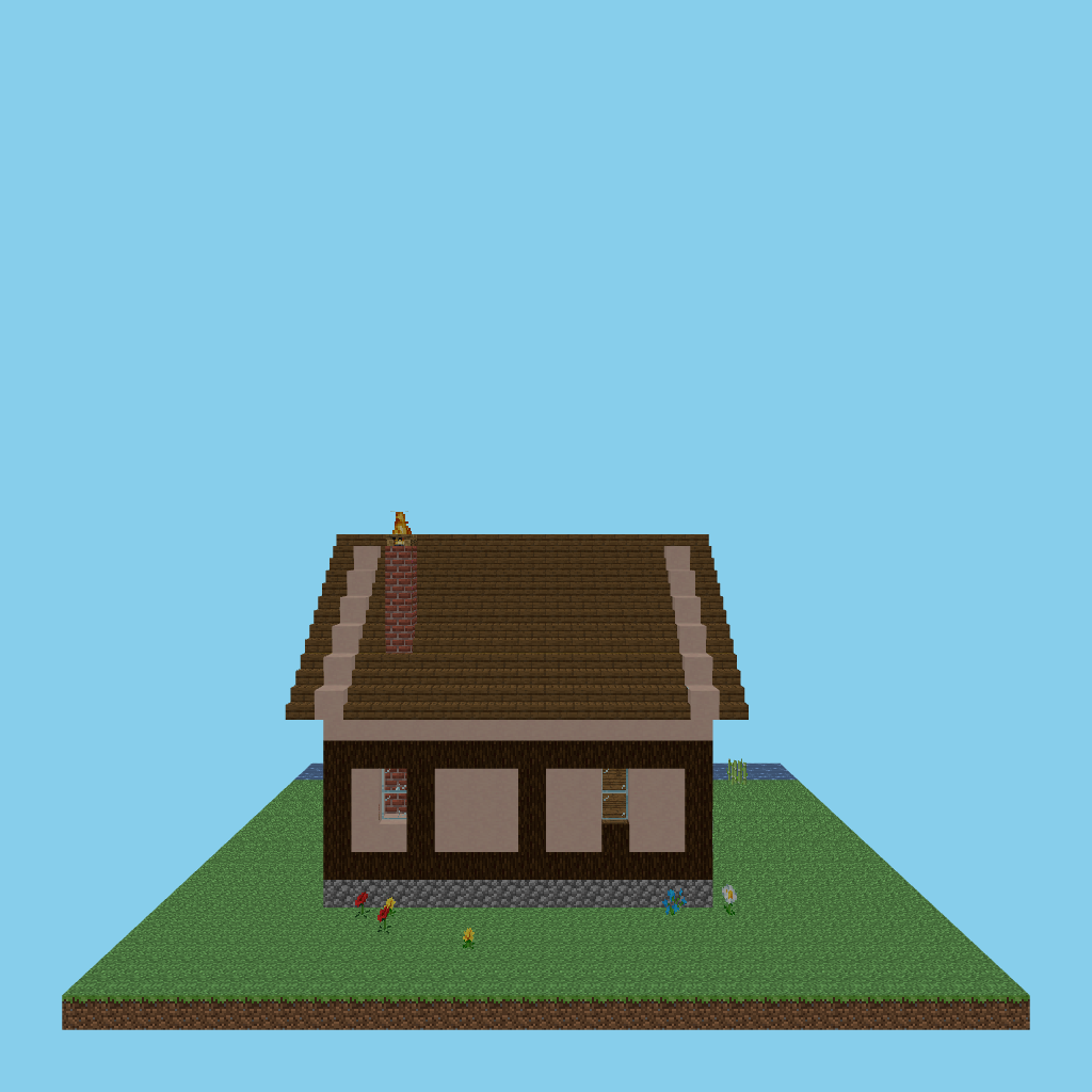 fisherman cottage (guided) front view