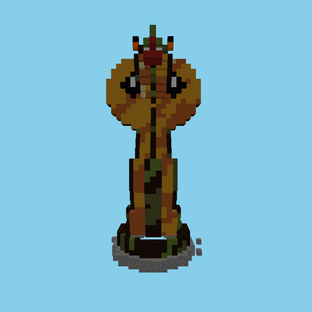 King Cobra Statue (guided) front view