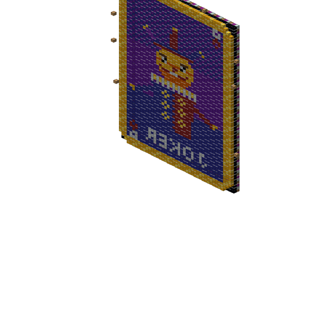 Balatro - Joker Card isometric view
