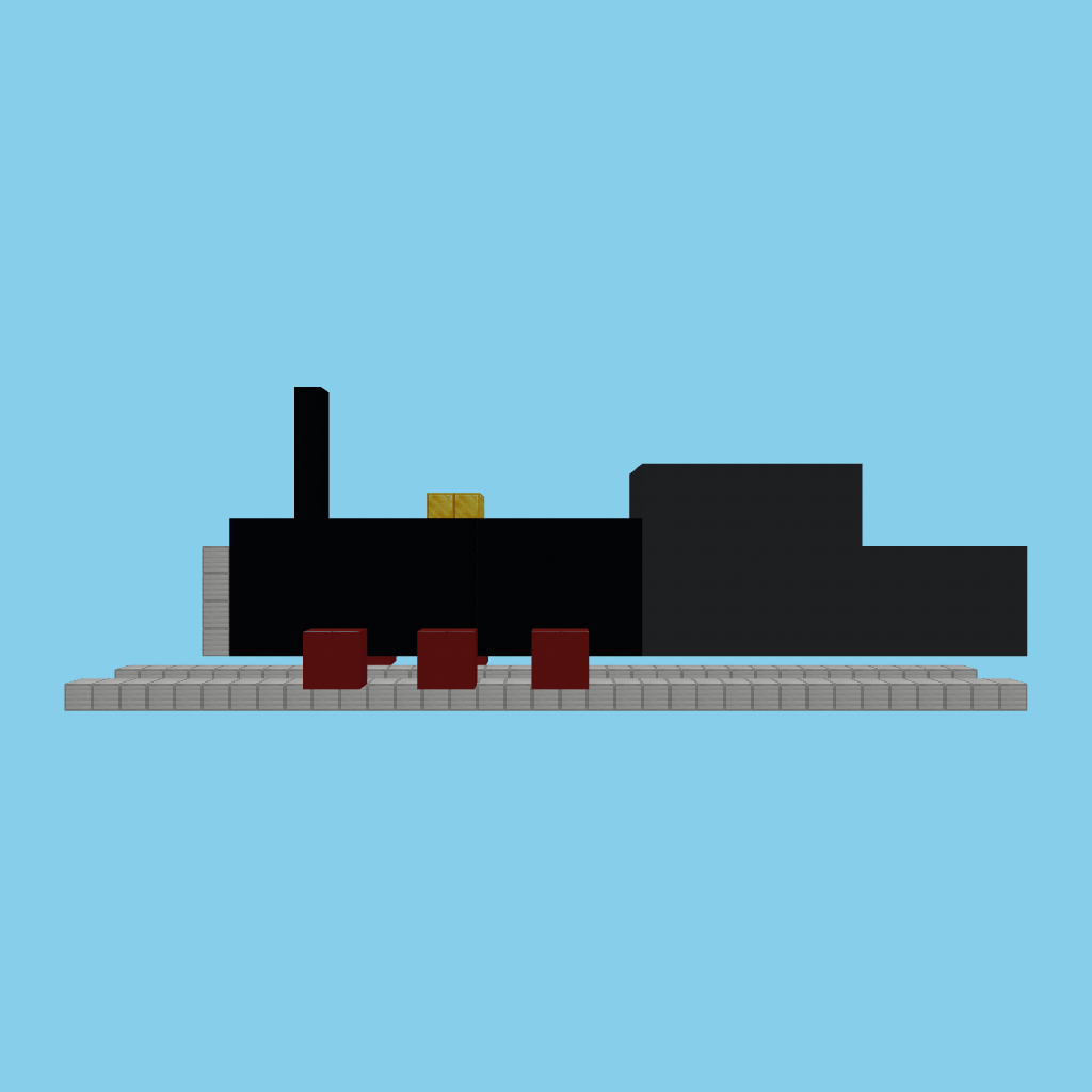 Steam Locomotive (bare) front view