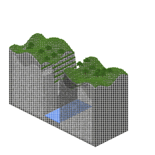 The Argonath v2, isometric render