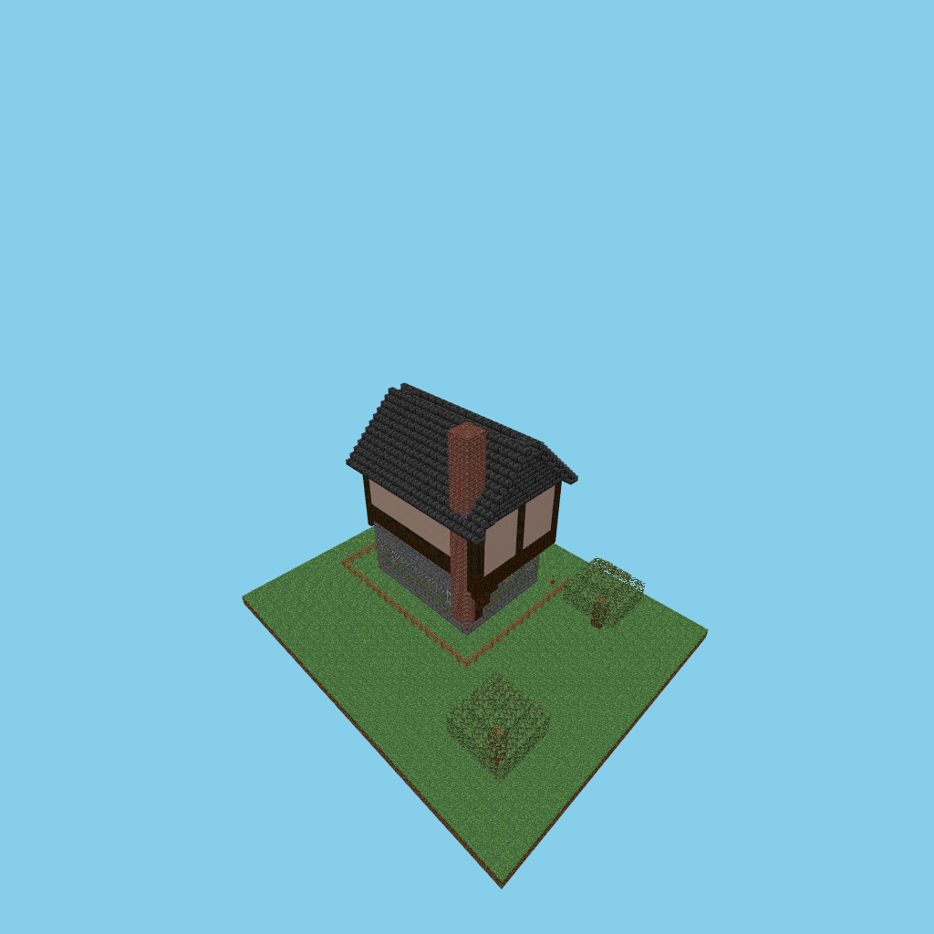 vsosu_medieval_house_de, isometric render