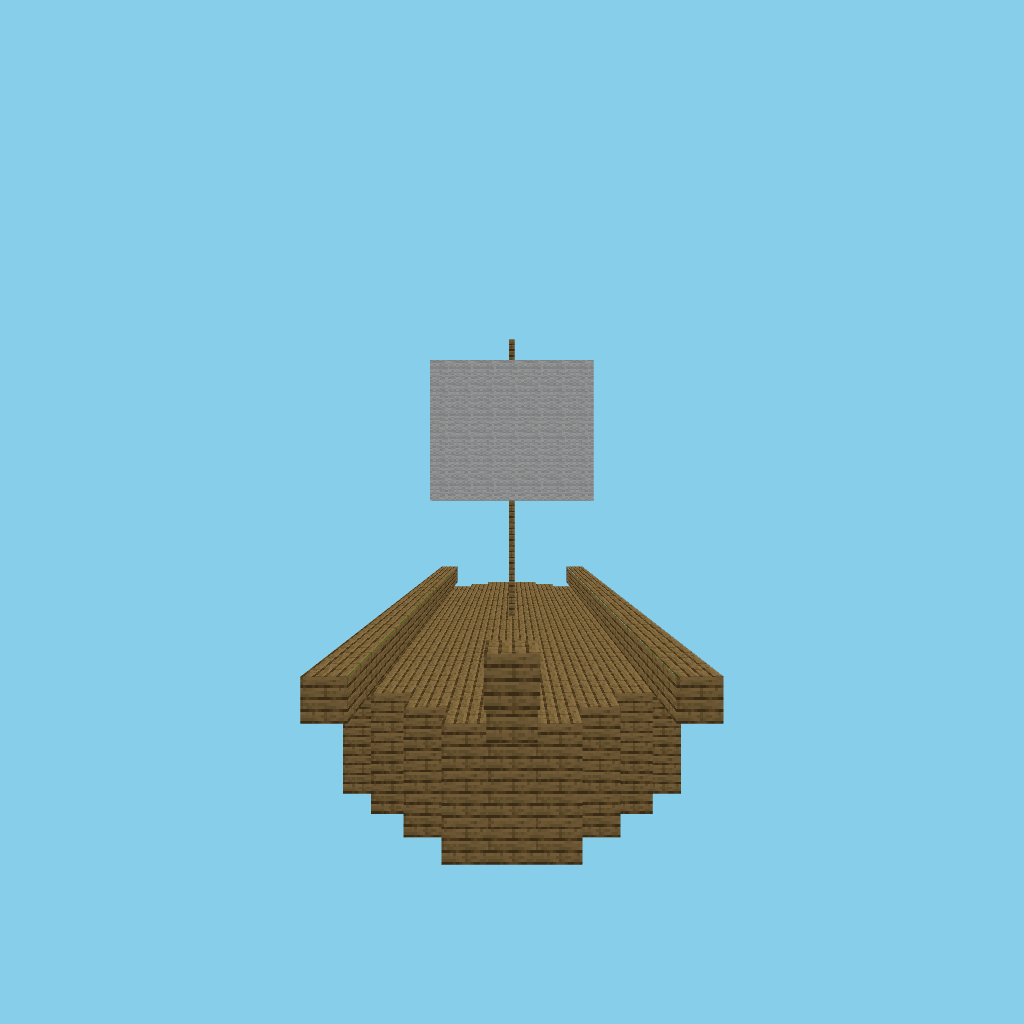 Viking longship (bare) side view
