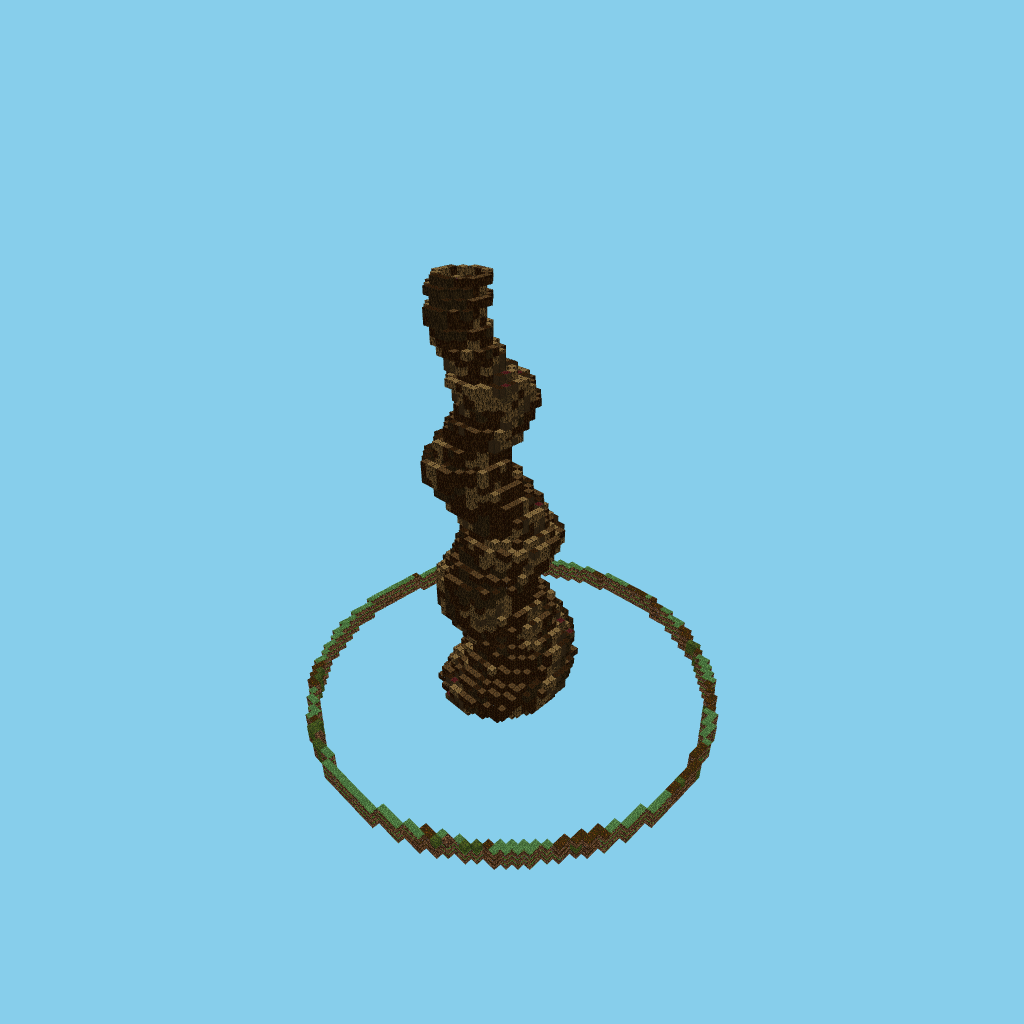 Ancient Thousand-Year Tree, isometric render