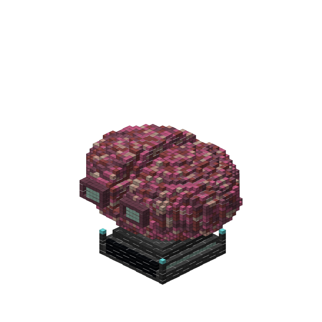 HeroBrain Logo, isometric render