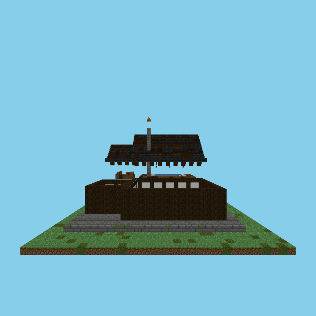 Onsen bathhouse (guided) front view