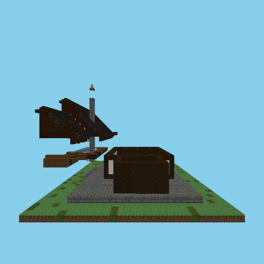 Onsen bathhouse (guided) side view