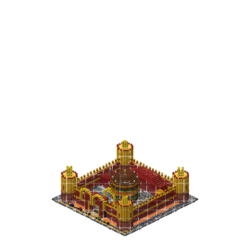 McDonald's Castle, isometric render
