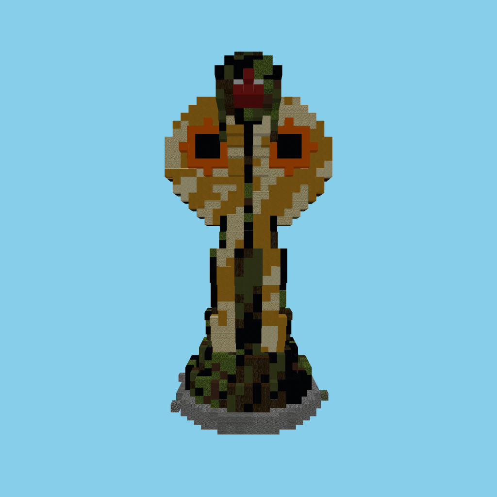 King Cobra Statue (indexed) front view