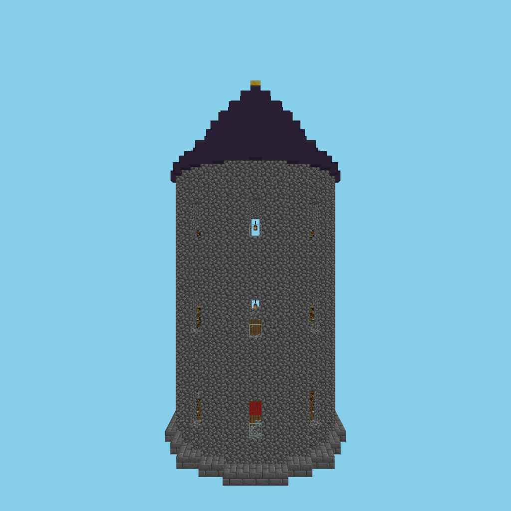 wizard-library-tower [bare] side view