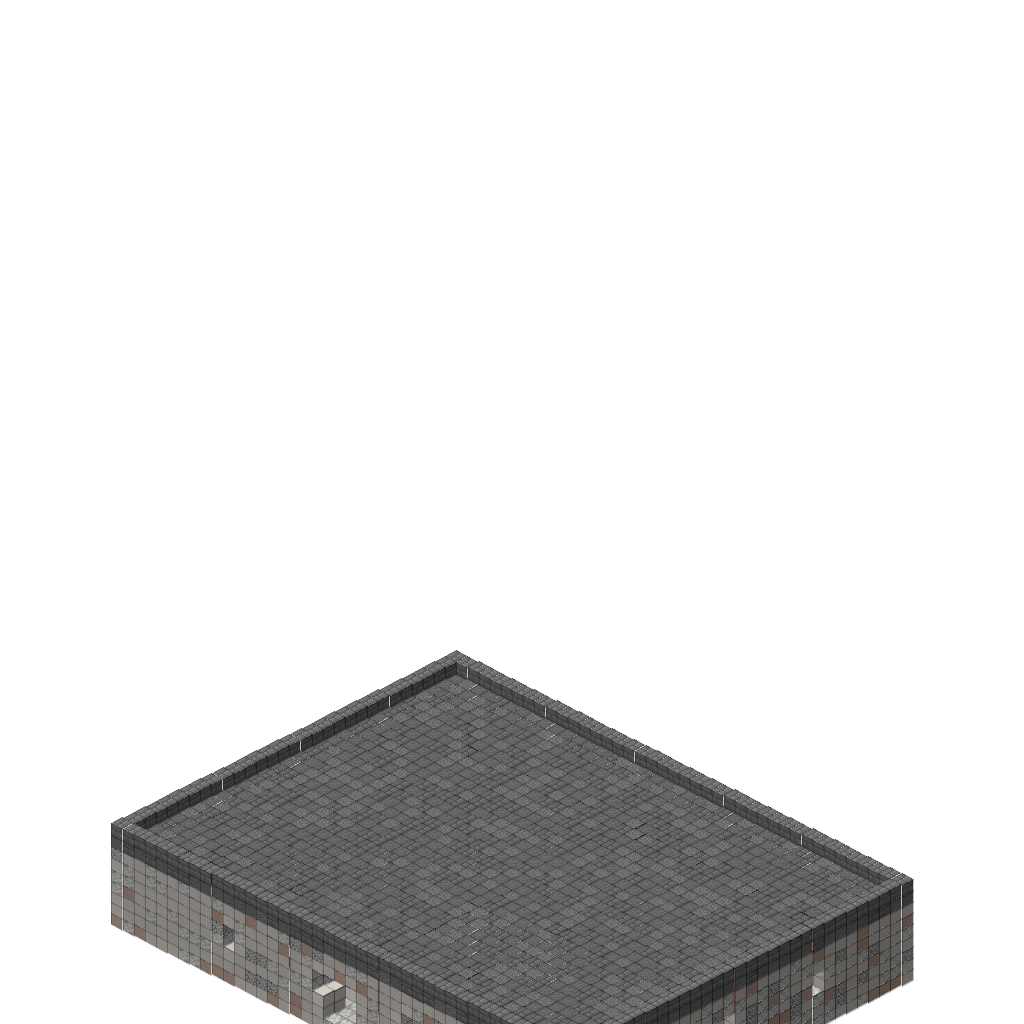 Roman Bathhouse (Phase 1), isometric render