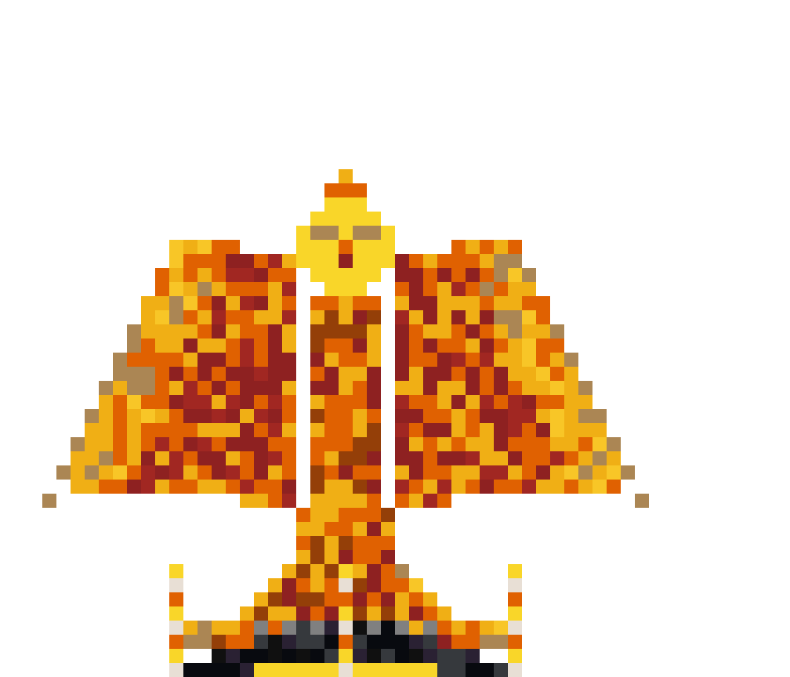 Giant Phoenix Rising from Ashes (MCP Pipeline) front view