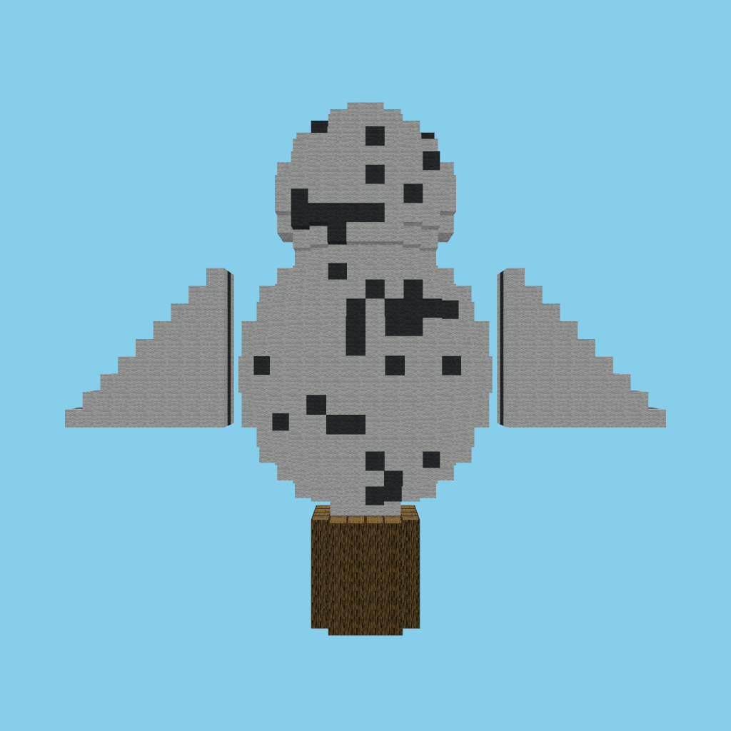 Snowy Owl Statue front view