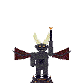 The Devil - Giant Realistic Statue front view