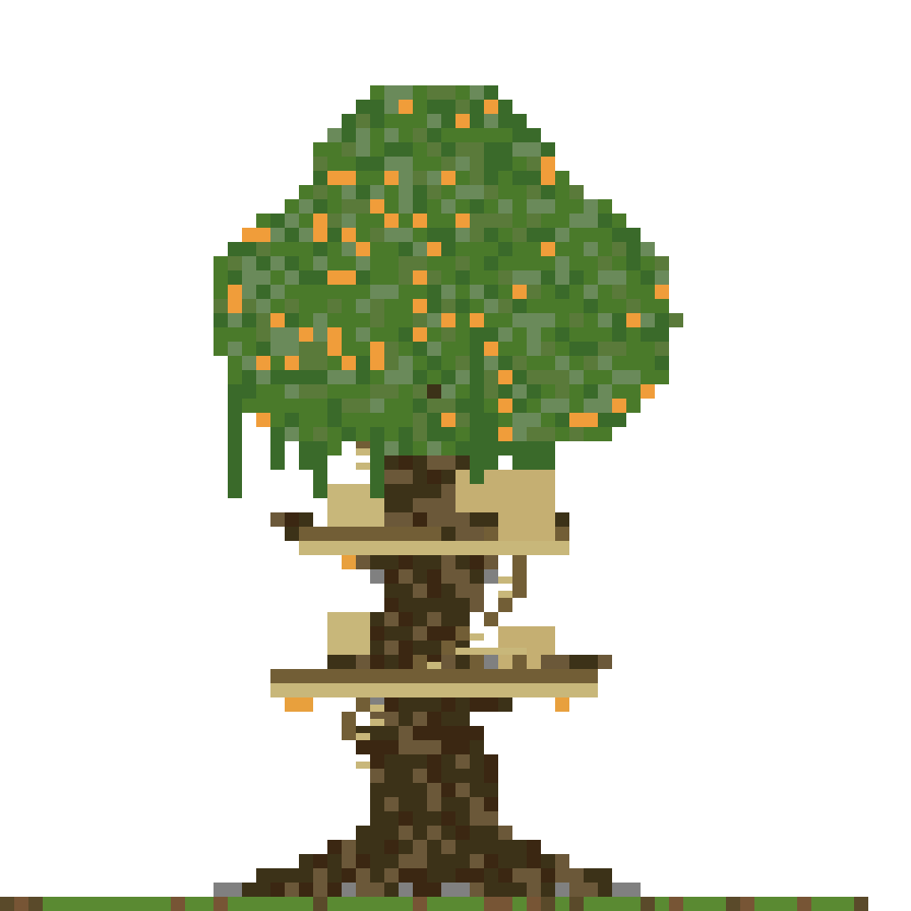 Elven Treehouse City in Giant Oak (MCP Pipeline) front view