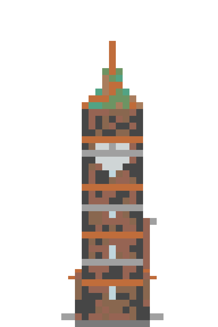 Steampunk Clocktower (MCP Pipeline) front view