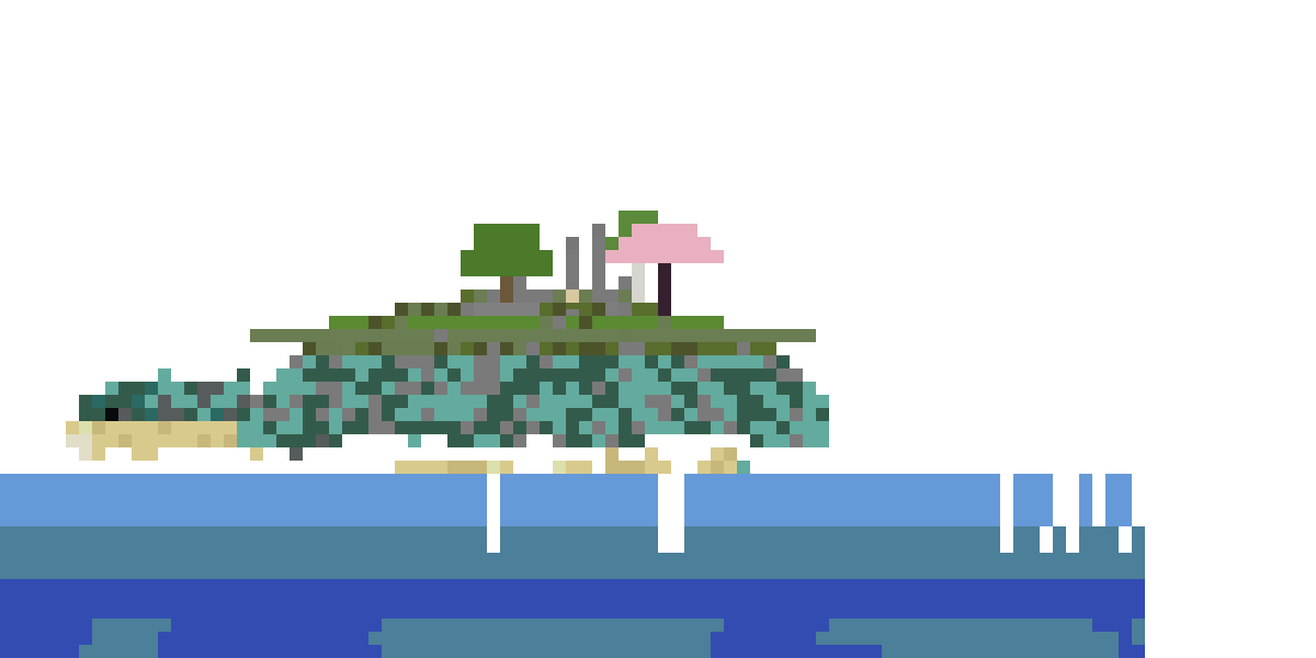The World Turtle side view